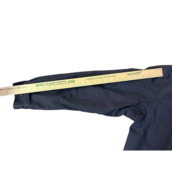 Duluth Trading Co Fire Hose Shirt Jac Mens L Blue Fleece Lined Work Jacket - Picture 11 of 13